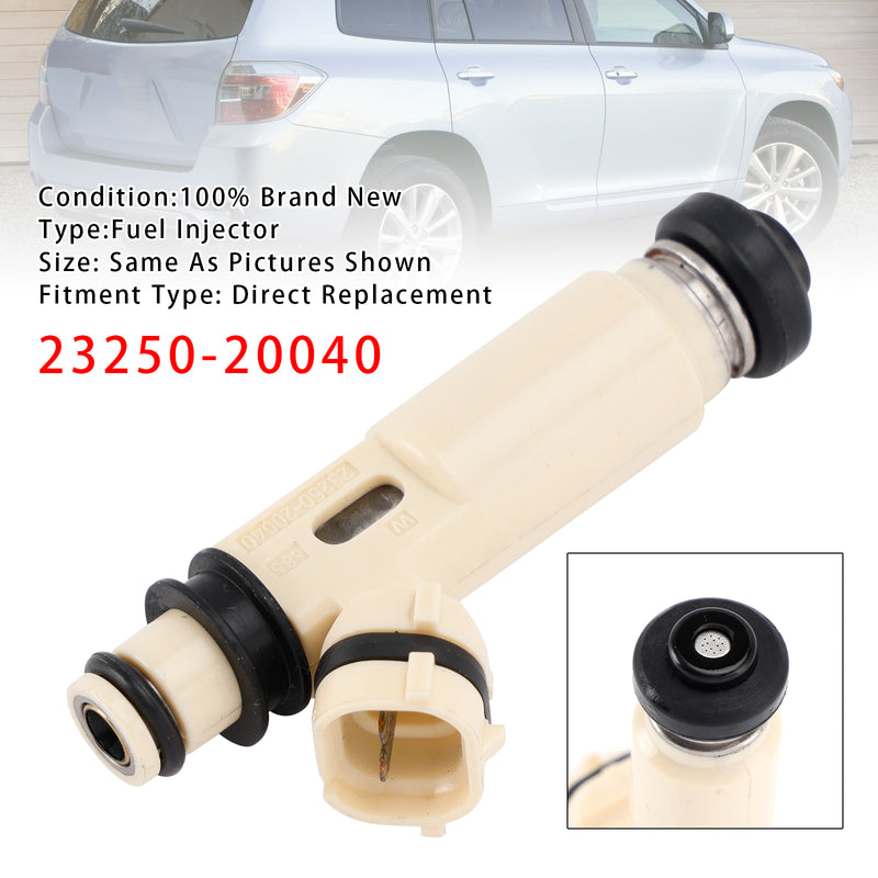 Toyota Highlander 3.3L V6 2008-2010 23250-20040 1PCS Fuel Injector