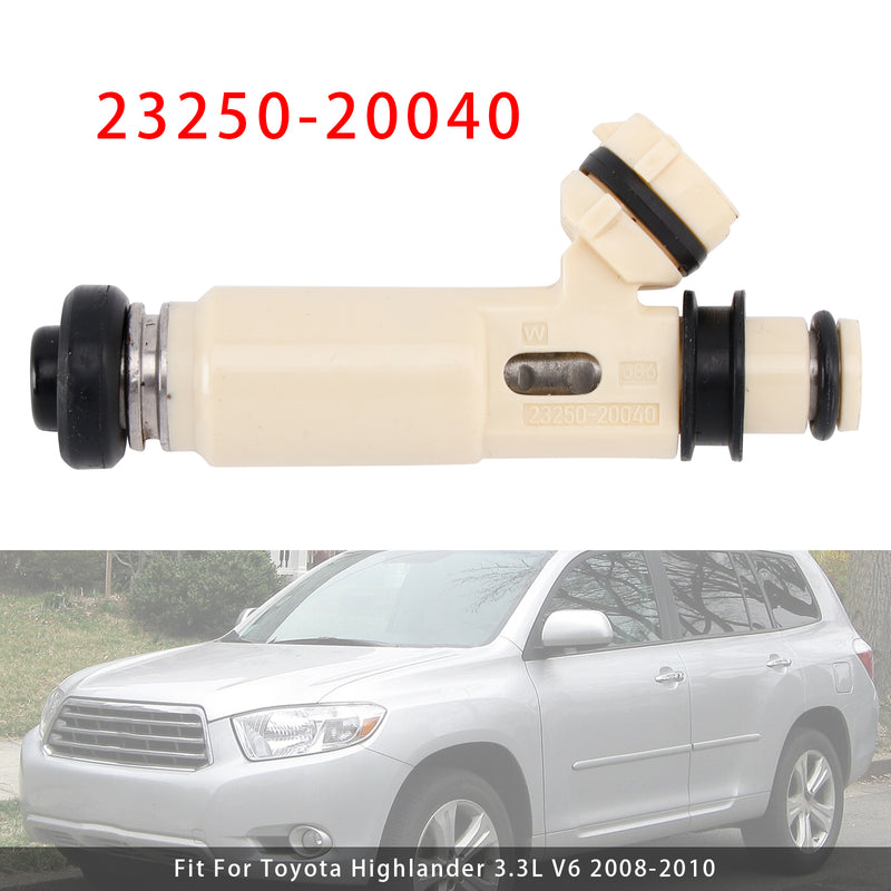 Toyota Highlander 3.3L V6 2008-2010 23250-20040 1PCS Fuel Injector