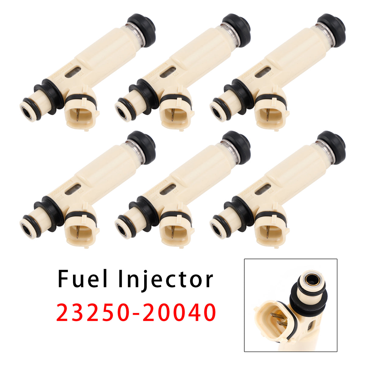 Toyota Highlander 3.3L V6 2008-2010 23250-20040 6PCS Fuel Injector