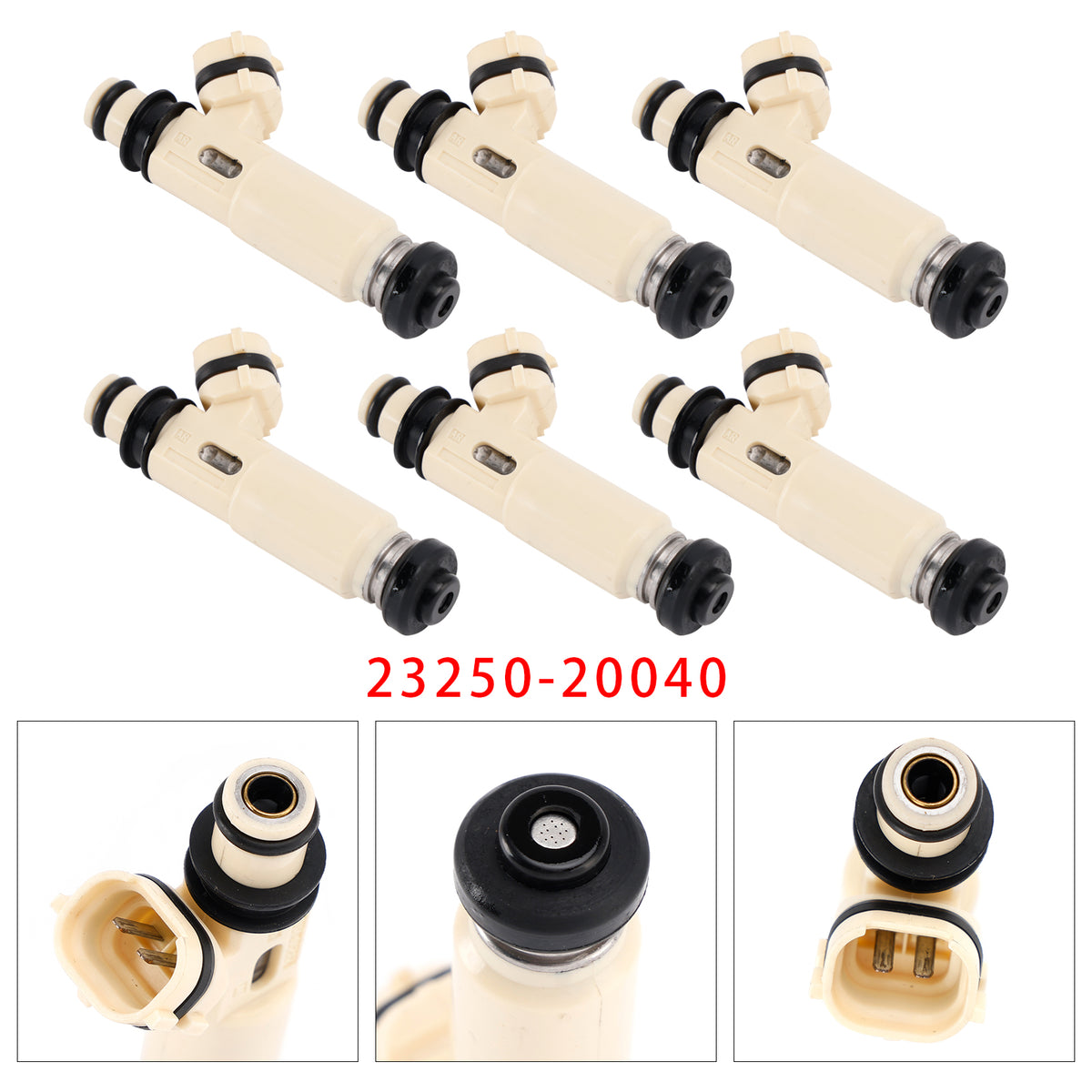 Toyota Highlander 3.3L V6 2008-2010 23250-20040 6PCS Fuel Injector