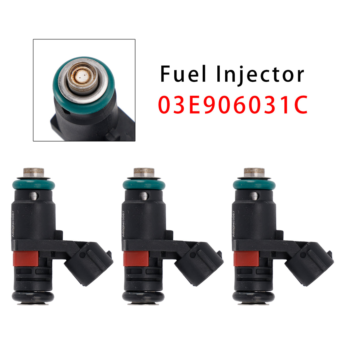 VW Polo Seat Cordoba Toledo Skoda Fabia 1.2 03E906031C 3Pcs Fuel Injector