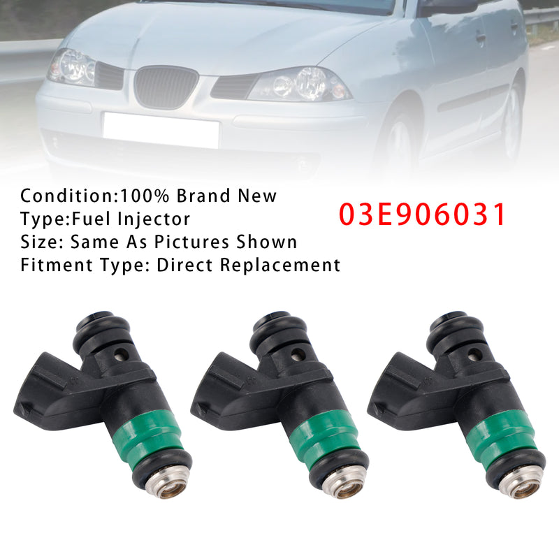 VW Polo Seat Cordoba Toledo Skoda Fabia 1.2 03E906031 3Pcs Fuel Injector