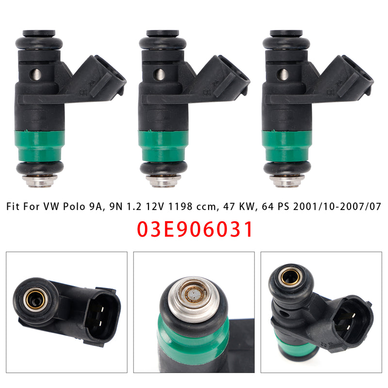 VW Polo Seat Cordoba Toledo Skoda Fabia 1.2 03E906031 3Pcs Fuel Injector