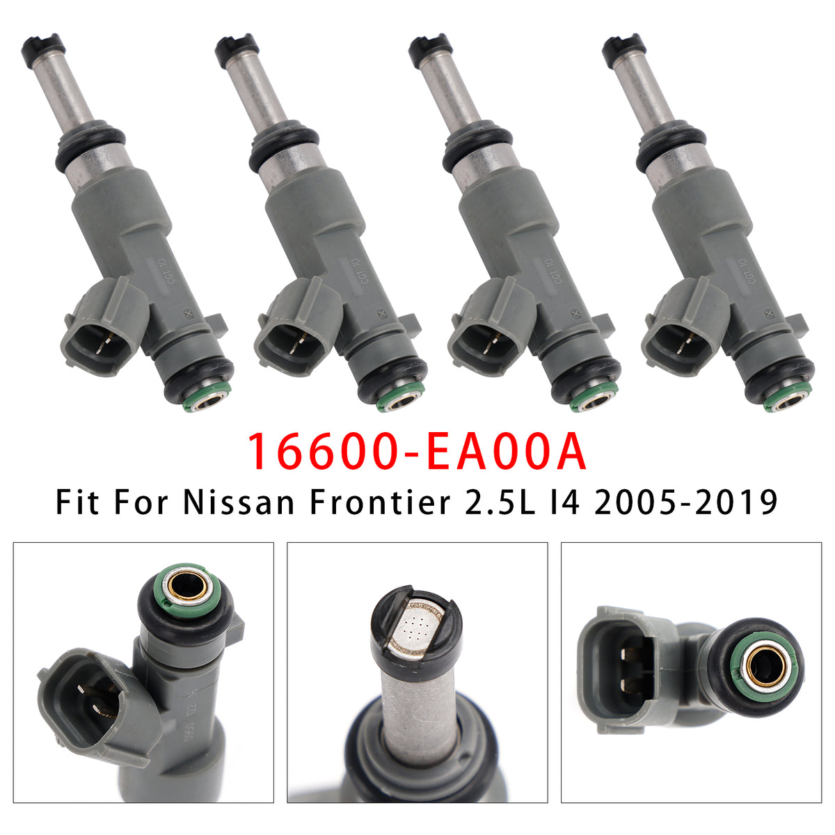 Nissan Frontier 2.5L 2005-2019 16600-EA00A 4PCS Fuel Injector