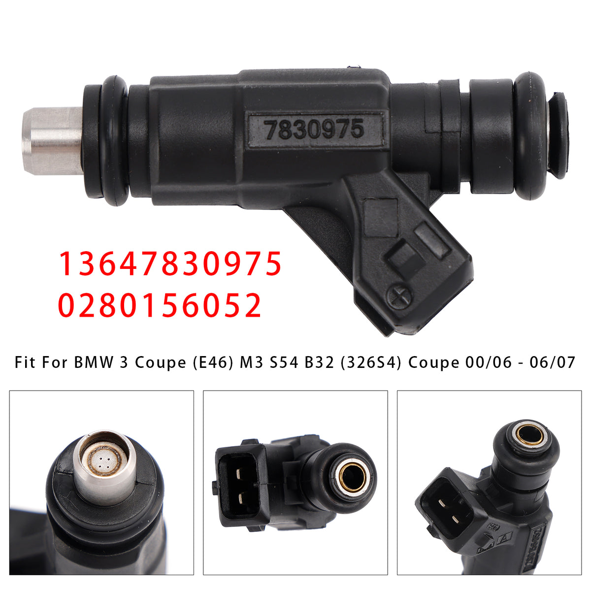 BMW E46 S54 M3 Z4 3.2 2001-2006 13647830975 0280156052 1PCS Fuel Injector