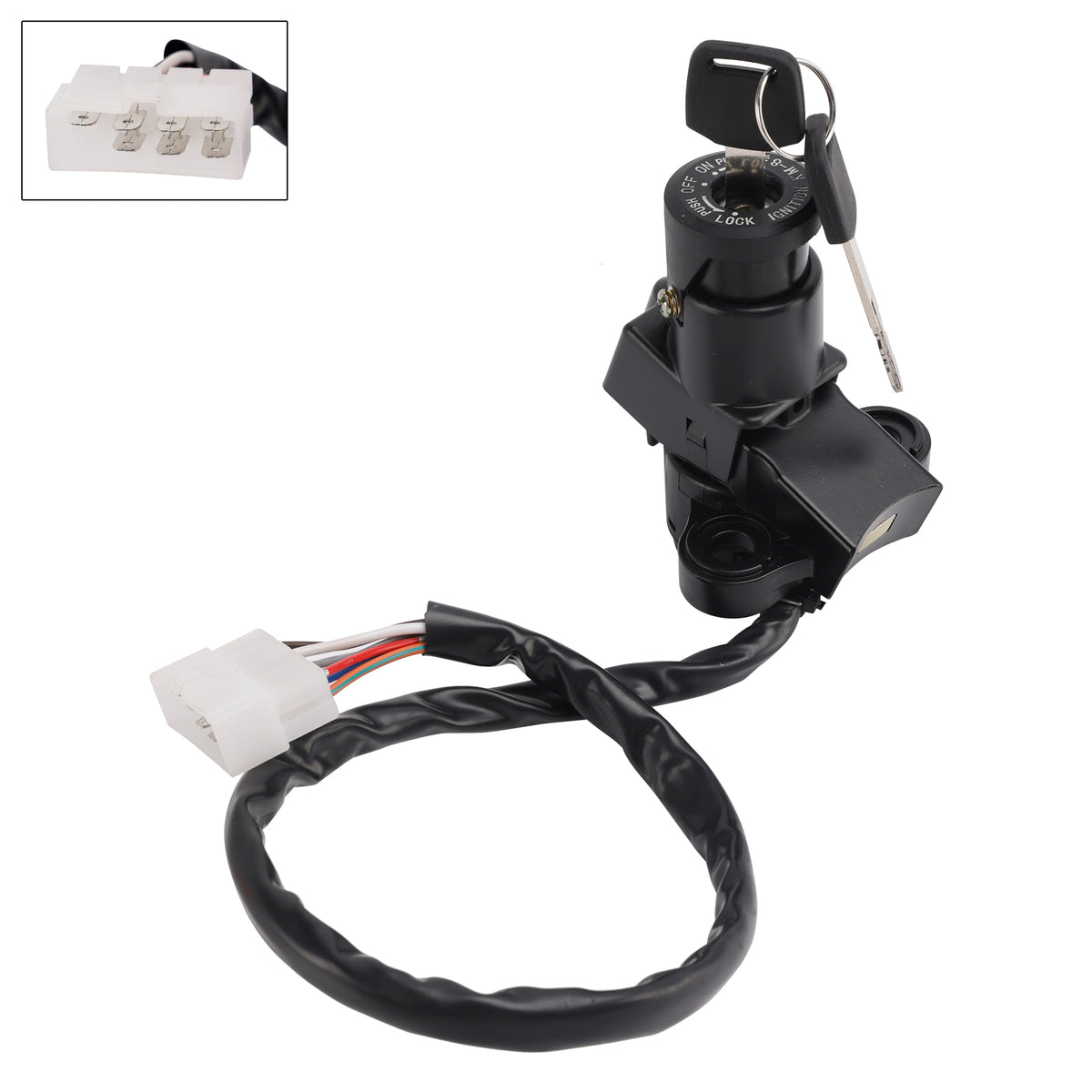 Kawasaki ZX 6 10 ZX6R ZX10R 2006-2012 27005-5137 Ignition Key Switch 7-Wire