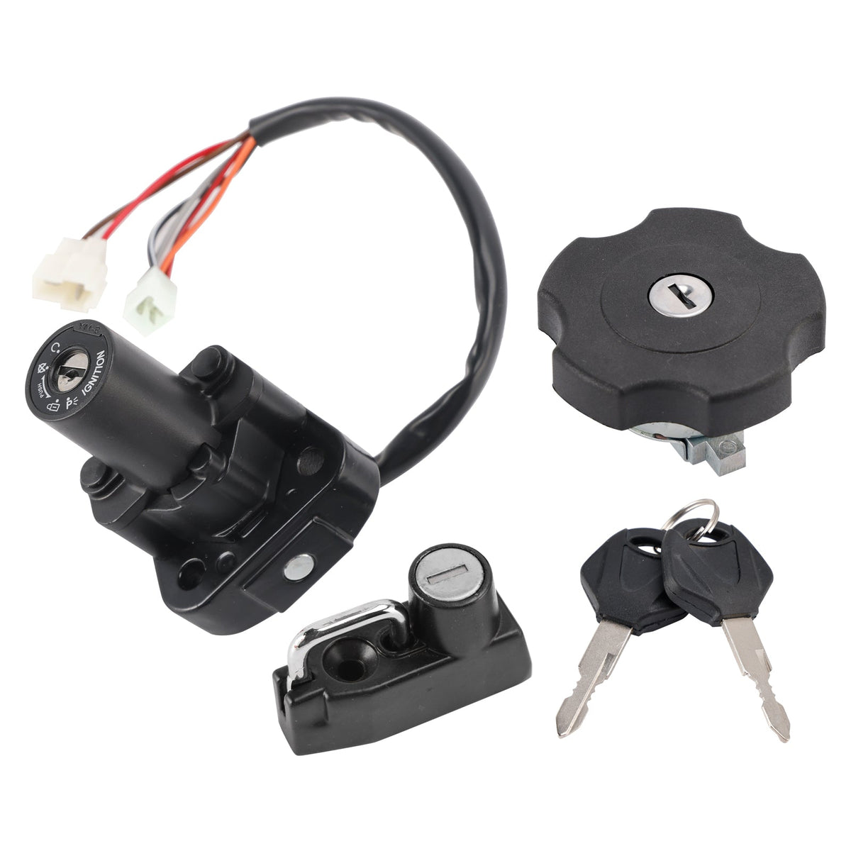 Yamaha XT500E XT600E 1996-2002 Ignition Key Switch Fuel Cap Helmet Lock Set