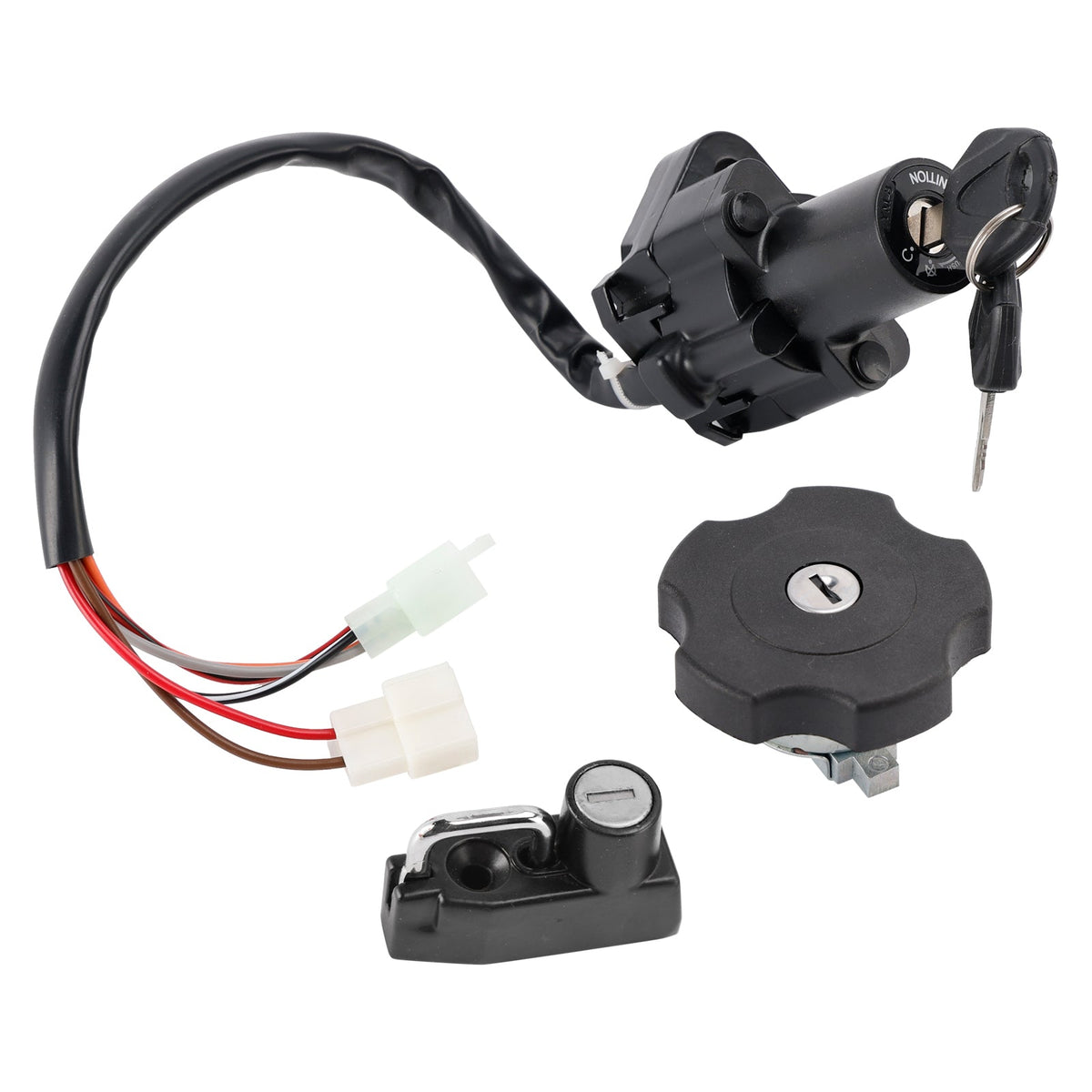 Yamaha XT500E XT600E 1996-2002 Ignition Key Switch Fuel Cap Helmet Lock Set