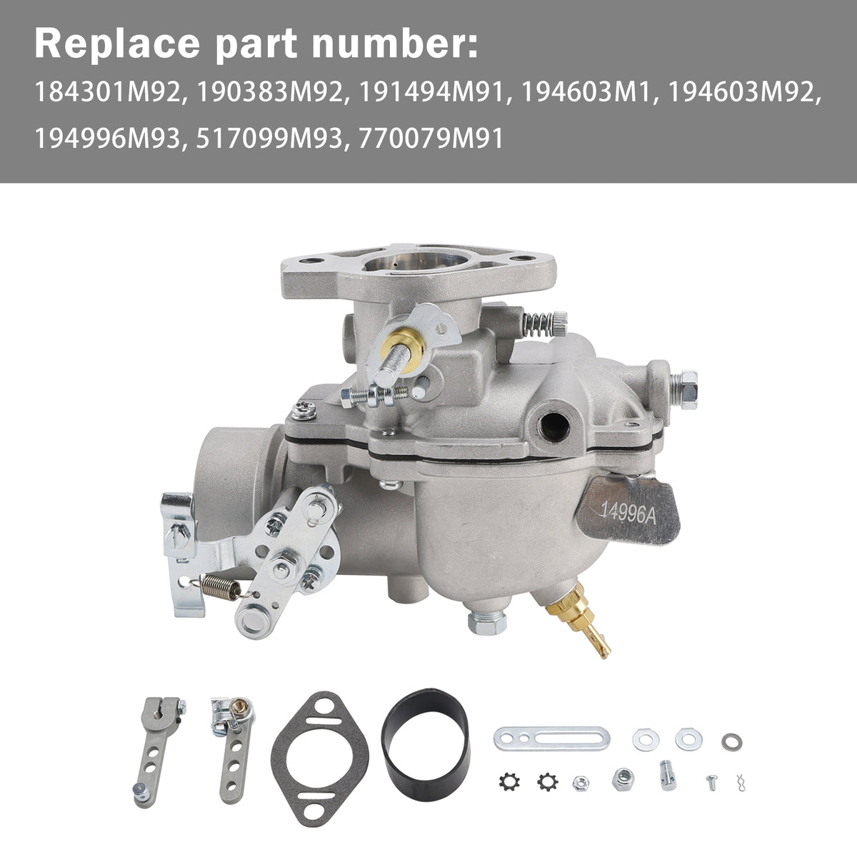 194996M93 517099M93 Carburetor For Massey Ferguson Tractors 65 3165 165
