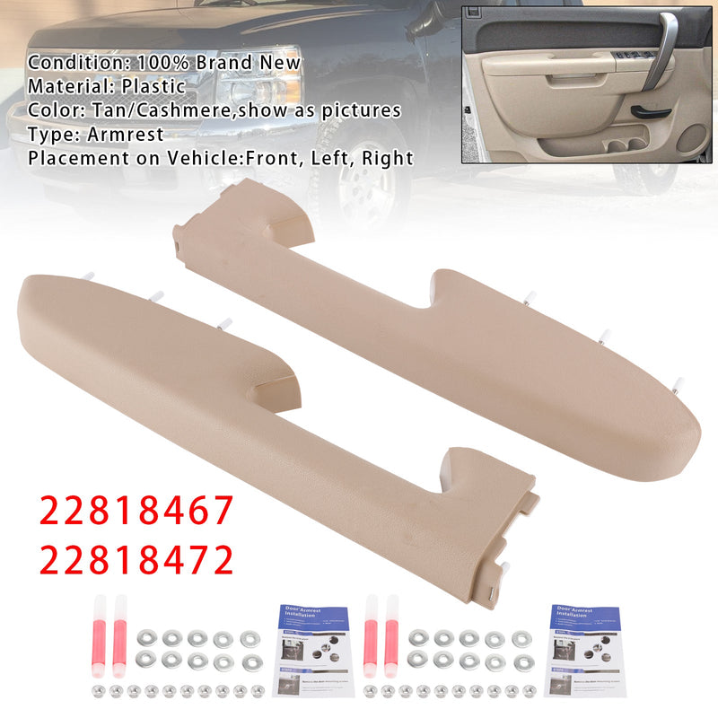 2010-2014 Chevy Silverado 1500 2500HD 3500HD 22818467 22818472 Front Left+Right Armrest Repair Kit