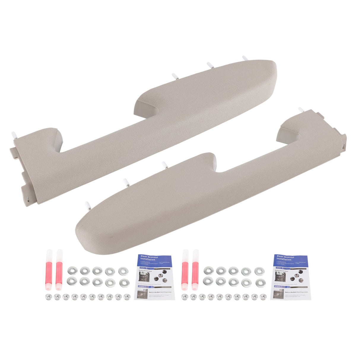 2010-2014  Chevy Silverado 1500 2500HD 3500HD 22818466 22818471 Front Left+Right Armrest Repair Kit Gray/Titanium