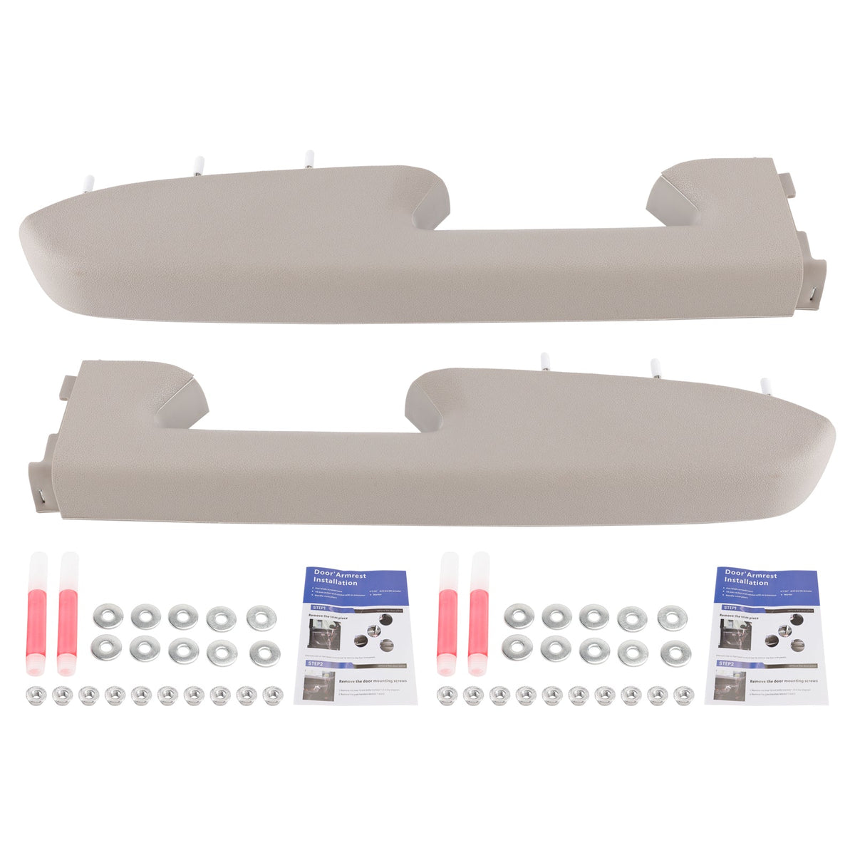 2010-2014  Chevy Silverado 1500 2500HD 3500HD 22818466 22818471 Front Left+Right Armrest Repair Kit Gray/Titanium