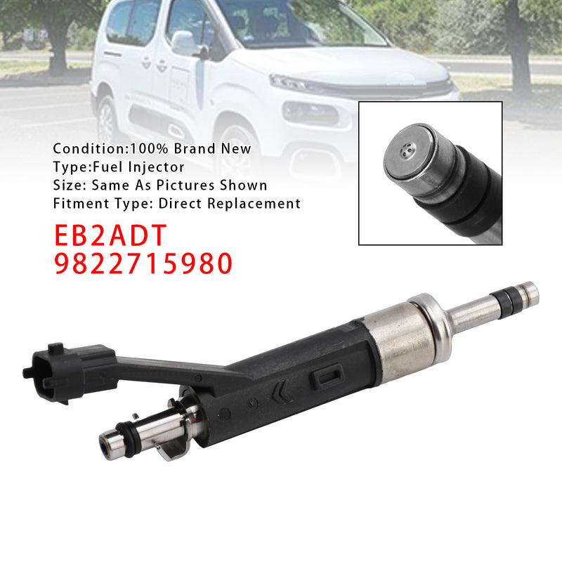 Citroen DS Peugeot Vauxhall 1.2 EB2ADT 9822715980 1PCS Fuel Injector