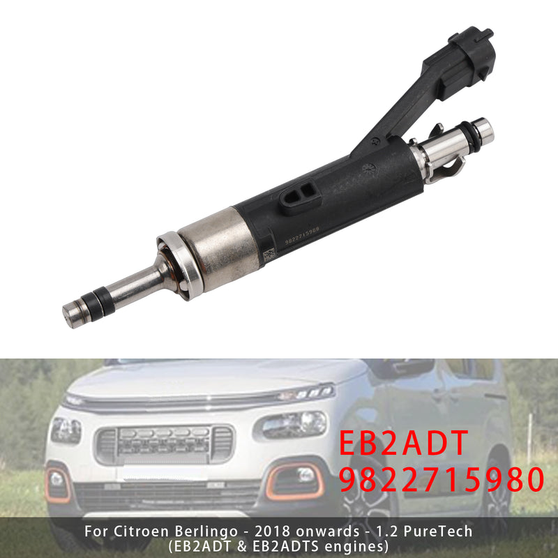 Citroen DS Peugeot Vauxhall 1.2 EB2ADT 9822715980 1PCS Fuel Injector