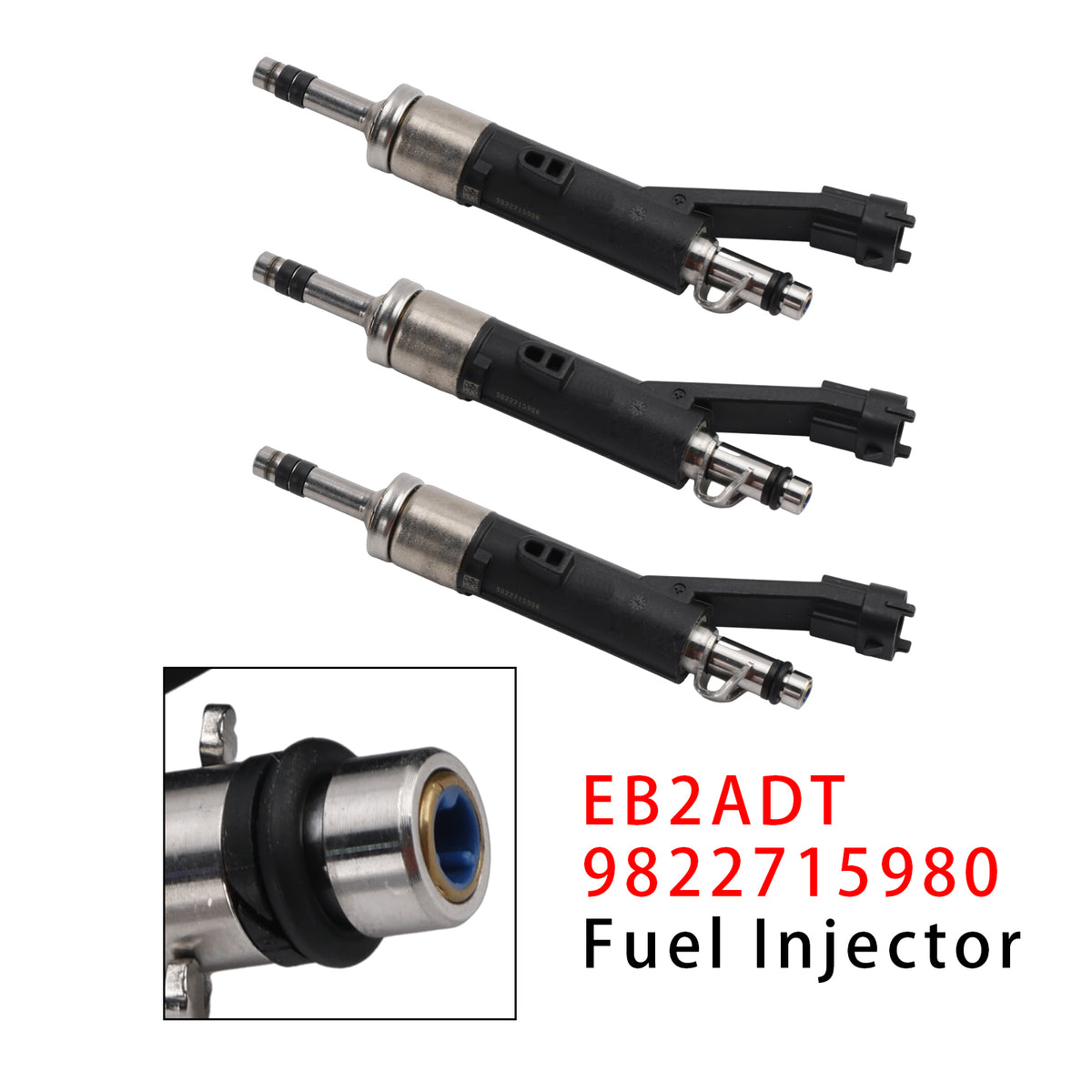 Citroen DS Peugeot Vauxhall 1.2 EB2ADT 9822715980 3Pcs Fuel Injector