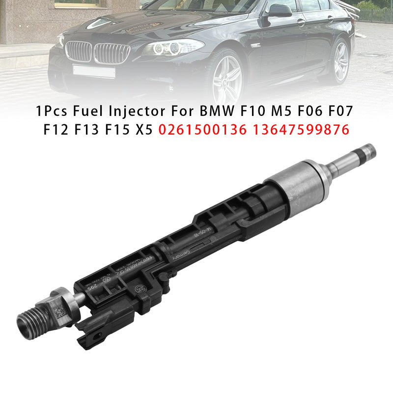 BMW F10 M5 F06 F07 F12 F13 F15 X5 0261500136 13647599876 1PCS Fuel Injector