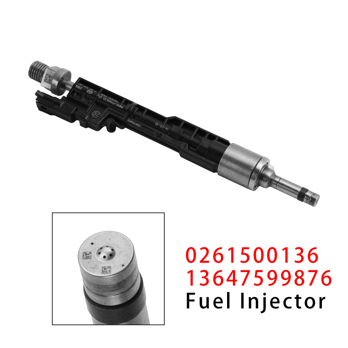 BMW F10 M5 F06 F07 F12 F13 F15 X5 0261500136 13647599876 1PCS Fuel Injector