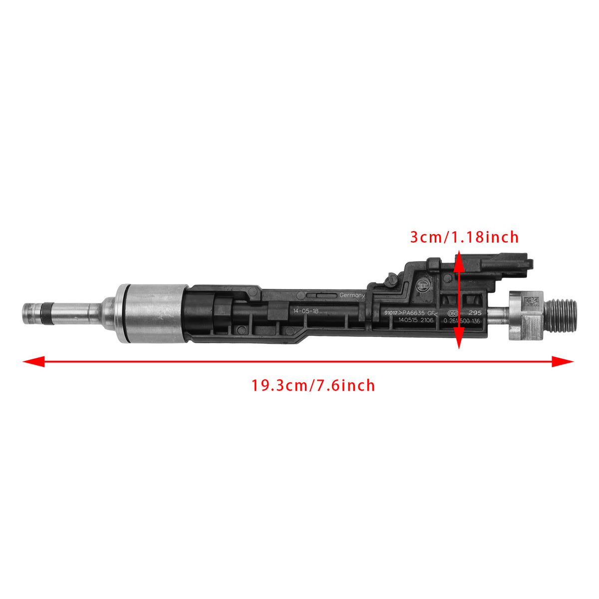 BMW F10 M5 F06 F07 F12 F13 F15 X5 0261500136 13647599876 2Pcs Fuel Injector