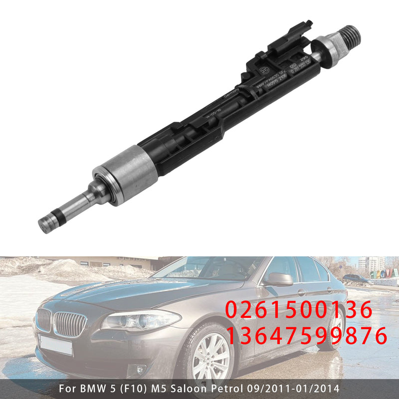 BMW F10 M5 F06 F07 F12 F13 F15 X5 0261500136 13647599876 1PCS Fuel Injector