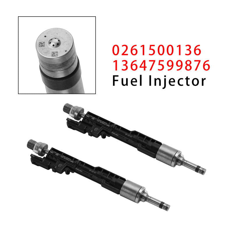 BMW F10 M5 F06 F07 F12 F13 F15 X5 0261500136 13647599876 2Pcs Fuel Injector