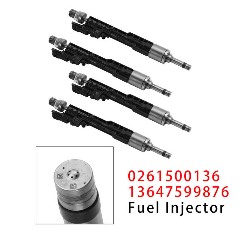 BMW F10 M5 F06 F07 F12 F13 F15 X5 0261500136 13647599876 4PCS Fuel Injector