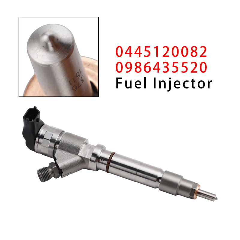 GMC Chevy 6.6L LMM Duramax 2007-2010 0445120082 0986435520 1PCS Fuel Injector