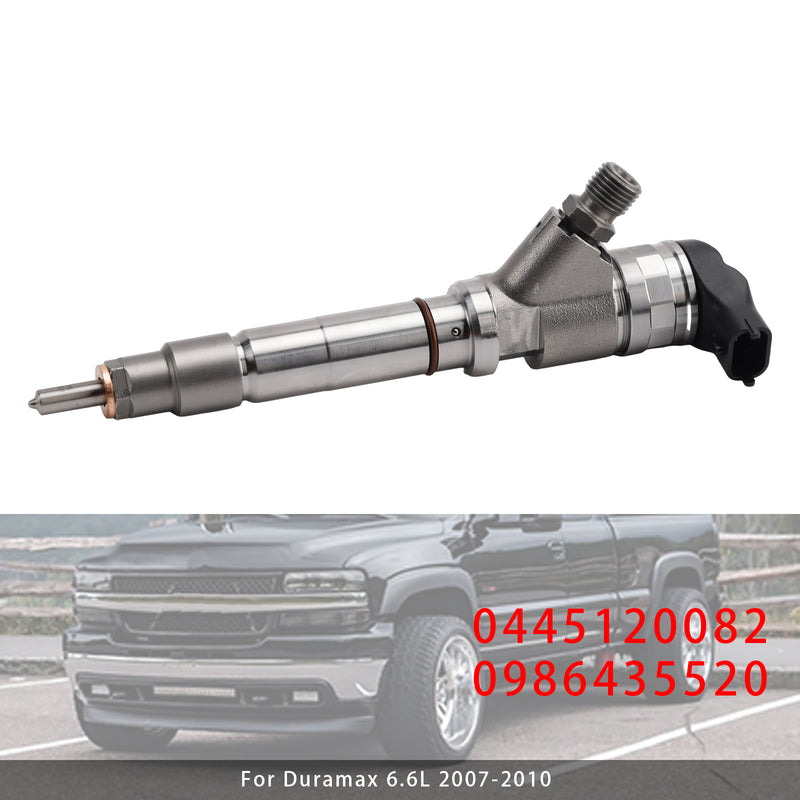 GMC Chevy 6.6L LMM Duramax 2007-2010 0445120082 0986435520 1PCS Fuel Injector