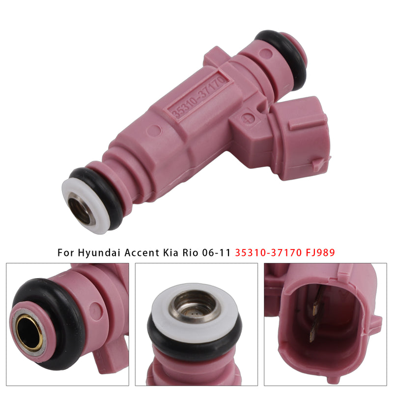 Hyundai Accent Kia Rio 2006-2011 35310-37170 FJ989 1PCS Fuel Injector