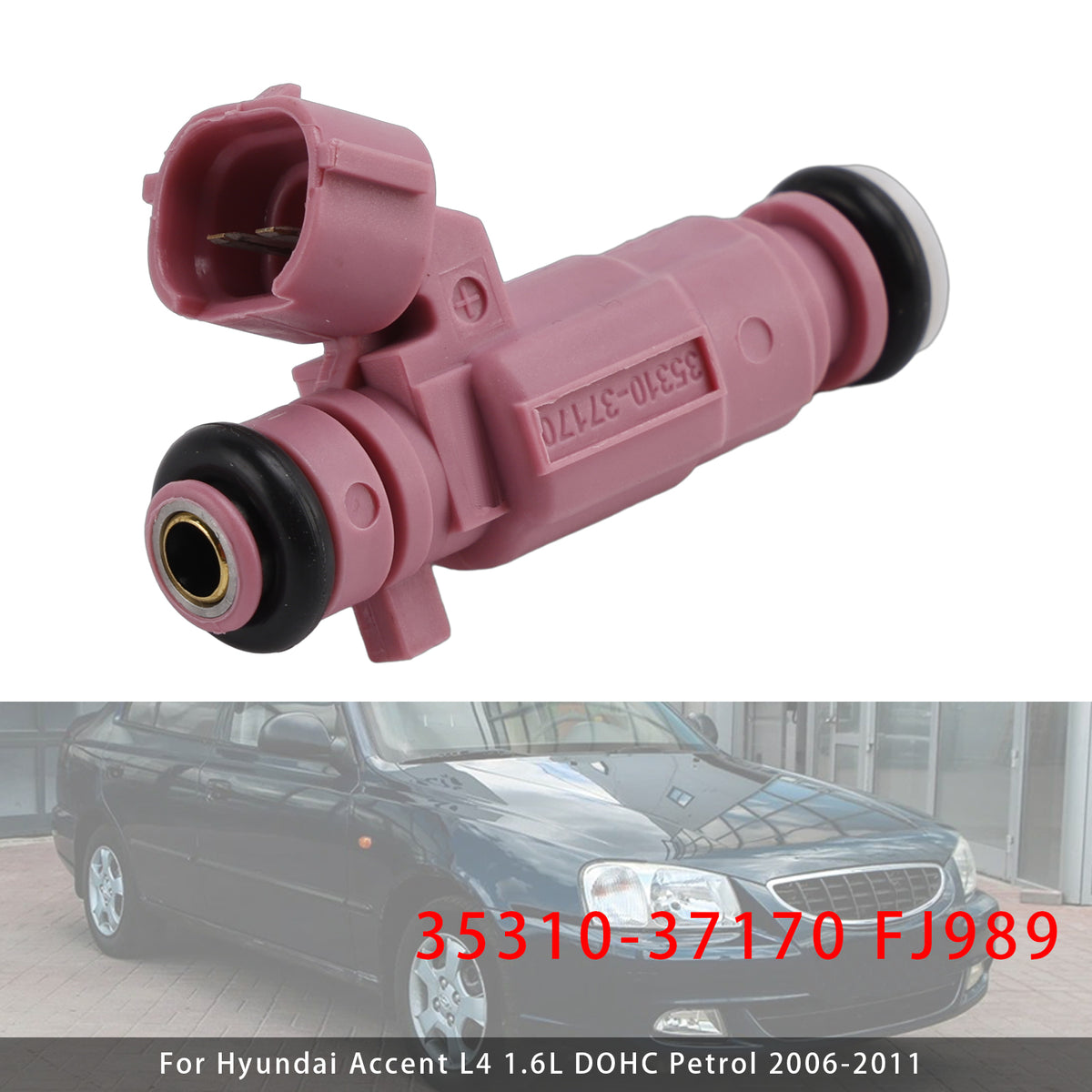 Hyundai Accent Kia Rio 2006-2011 35310-37170 FJ989 1PCS Fuel Injector