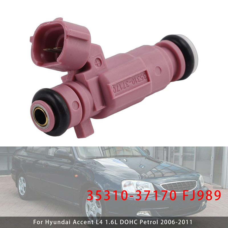Hyundai Accent Kia Rio 2006-2011 35310-37170 FJ989 1PCS Fuel Injector