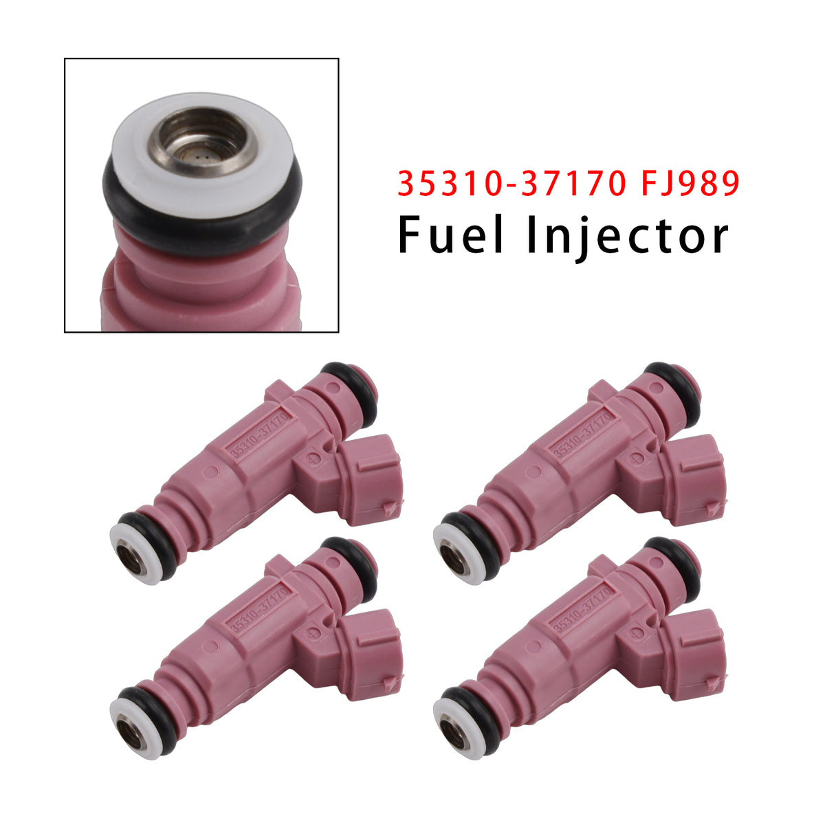 Hyundai Accent Kia Rio 2006-2011 35310-37170 FJ989 4PCS Fuel Injector