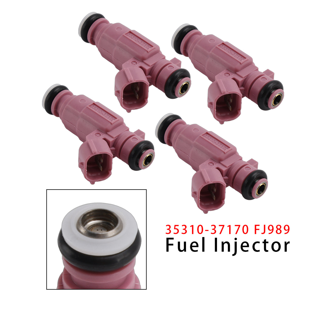 Hyundai Accent Kia Rio 2006-2011 35310-37170 FJ989 4PCS Fuel Injector