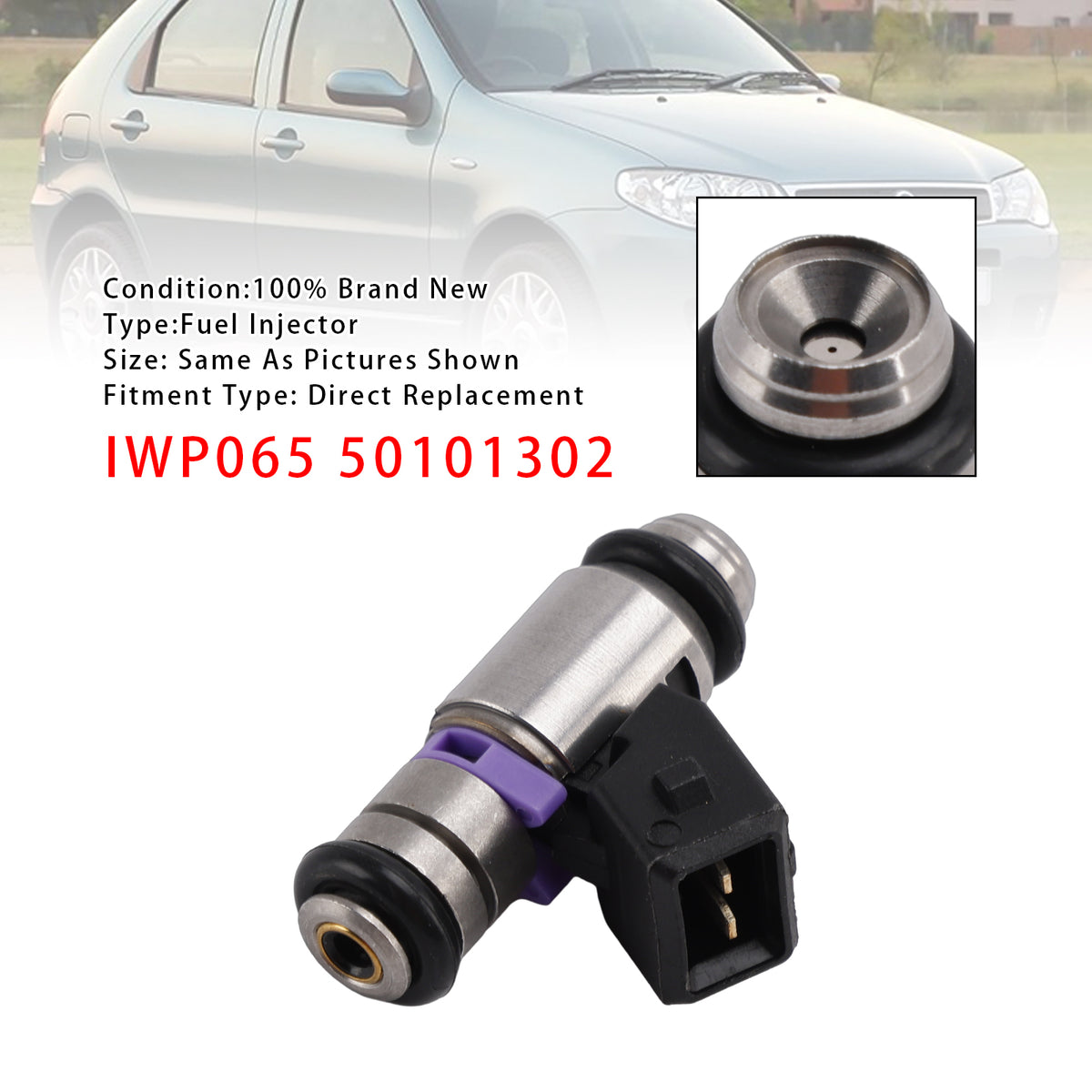 Fiat Panda 1.1 Punto 1.2 Seicento Doblo IWP065 50101302 1PCS Fuel Injector