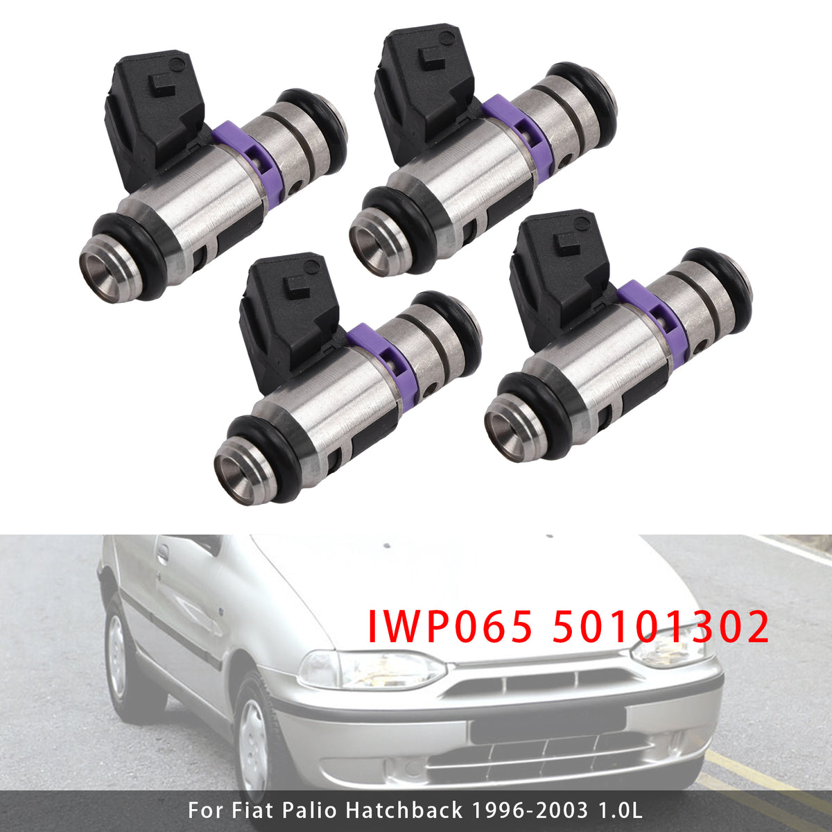 Fiat Panda 1.1 Punto 1.2 Seicento Doblo IWP065 50101302 4PCS Fuel Injector