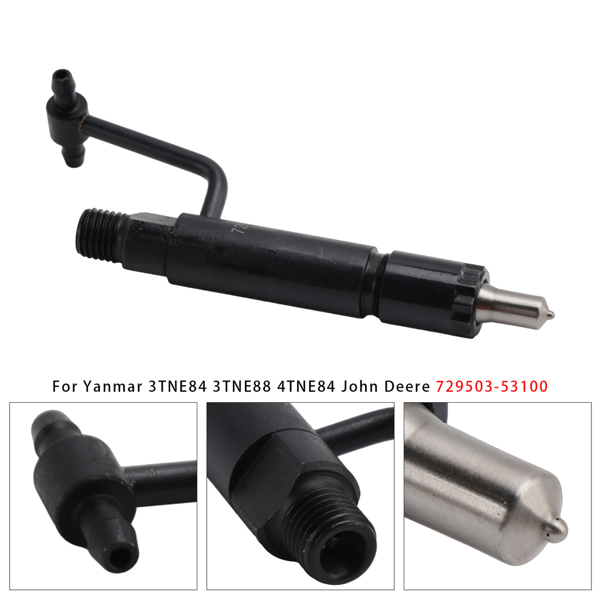 Yanmar 3TNE84 3TNE88 4TNE84 John Deere 729503-53100 1PCS Fuel Injector