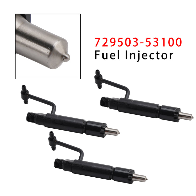 Yanmar 3TNE84 3TNE88 4TNE84 John Deere 729503-53100 3Pcs Fuel Injector
