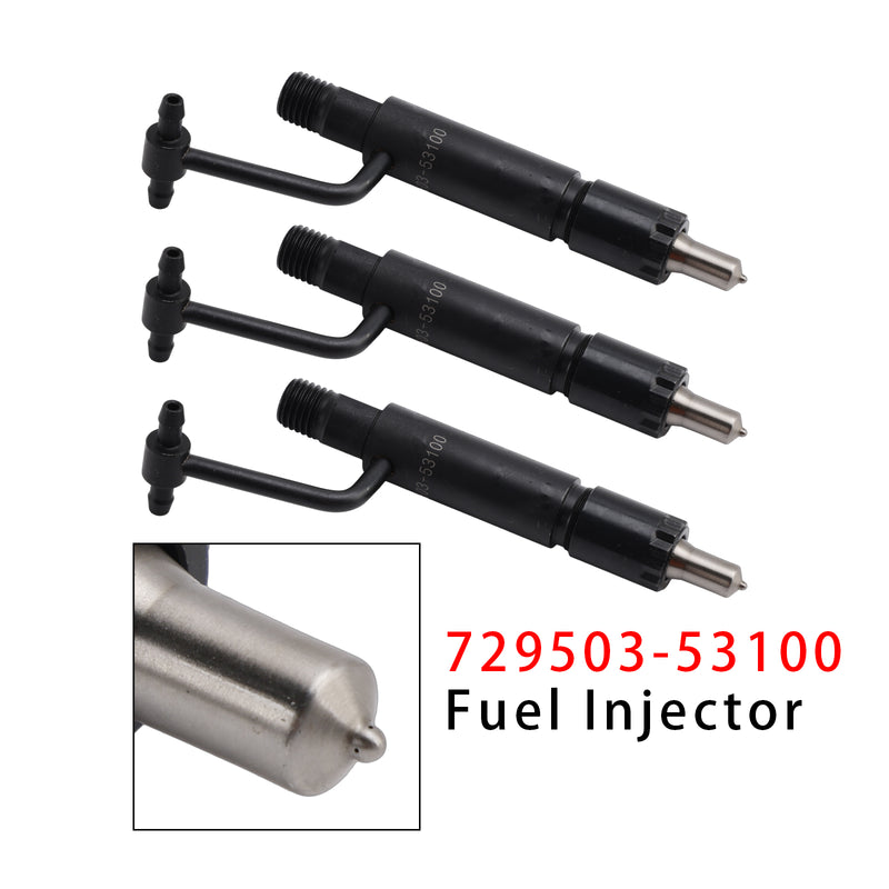 Yanmar 3TNE84 3TNE88 4TNE84 John Deere 729503-53100 3Pcs Fuel Injector