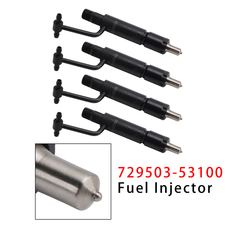 Yanmar 3TNE84 3TNE88 4TNE84 John Deere 729503-53100 4PCS Fuel Injector