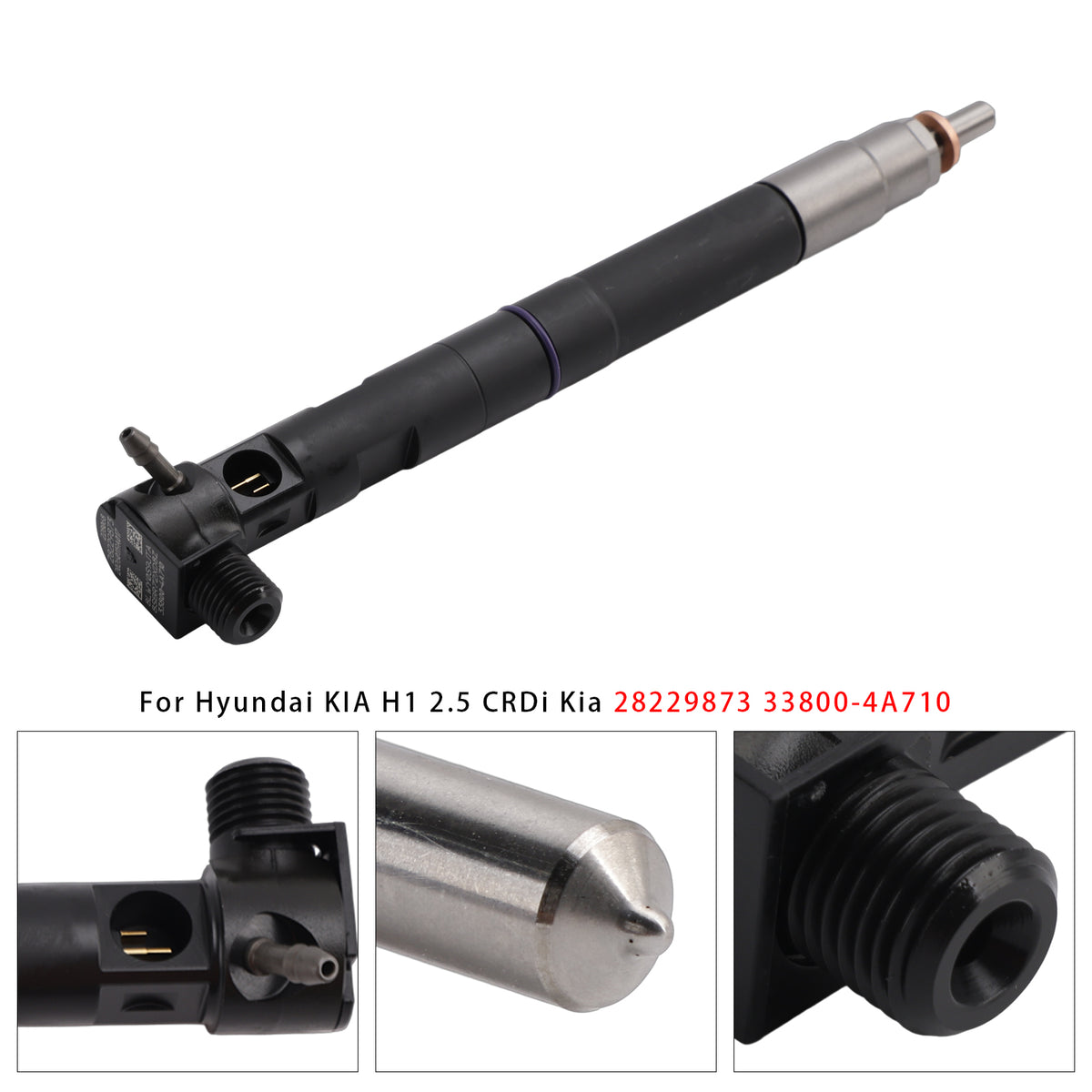 Hyundai KIA H1 2.5 CRDi Kia 28229873 33800-4A710 1PCS Common Rail Injector