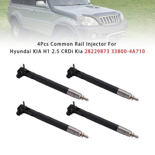 Hyundai KIA H1 2.5 CRDi Kia 28229873 33800-4A710 4PCS Common Rail Injector