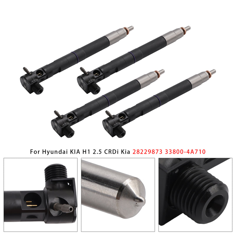 Hyundai KIA H1 2.5 CRDi Kia 28229873 33800-4A710 4PCS Common Rail Injector