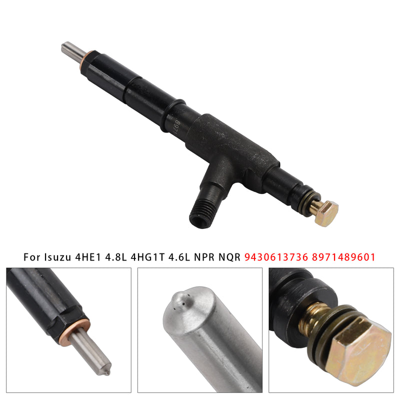 Isuzu 4HE1 4.8L 4HG1T 4.6L NPR NQR 9430613736 8971489601 1PCS Fuel Injector