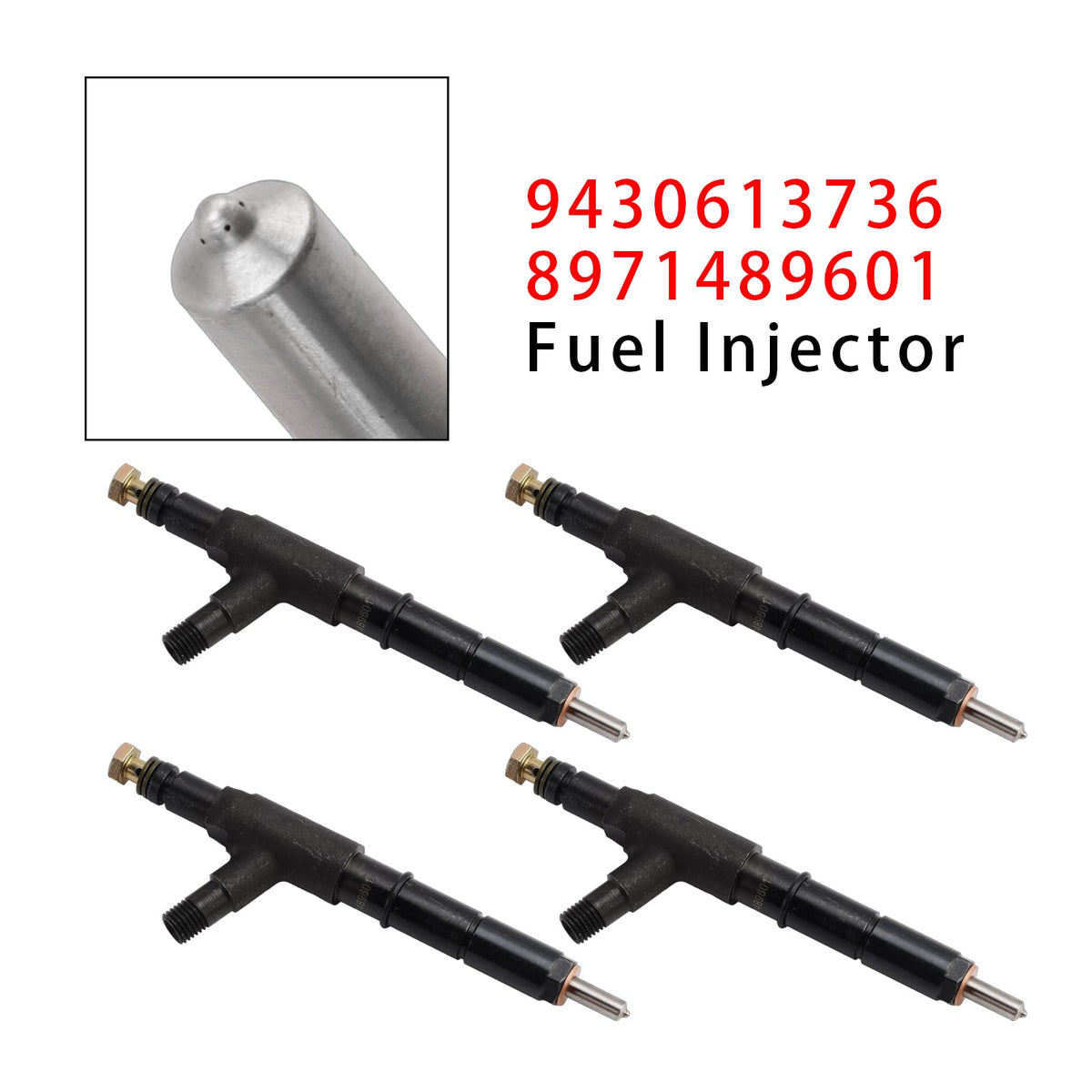 Isuzu 4HE1 4.8L 4HG1T 4.6L NPR NQR 9430613736 8971489601 4PCS Fuel Injector