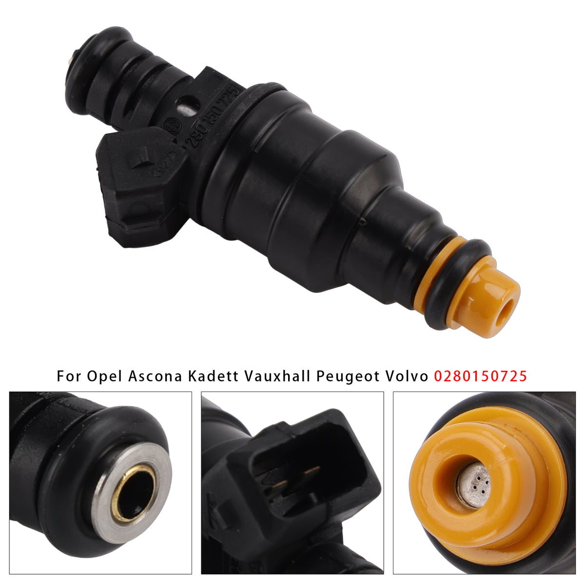 Opel Ascona Kadett Vauxhall Peugeot Volvo 0280150725 1PCS Fuel Injector