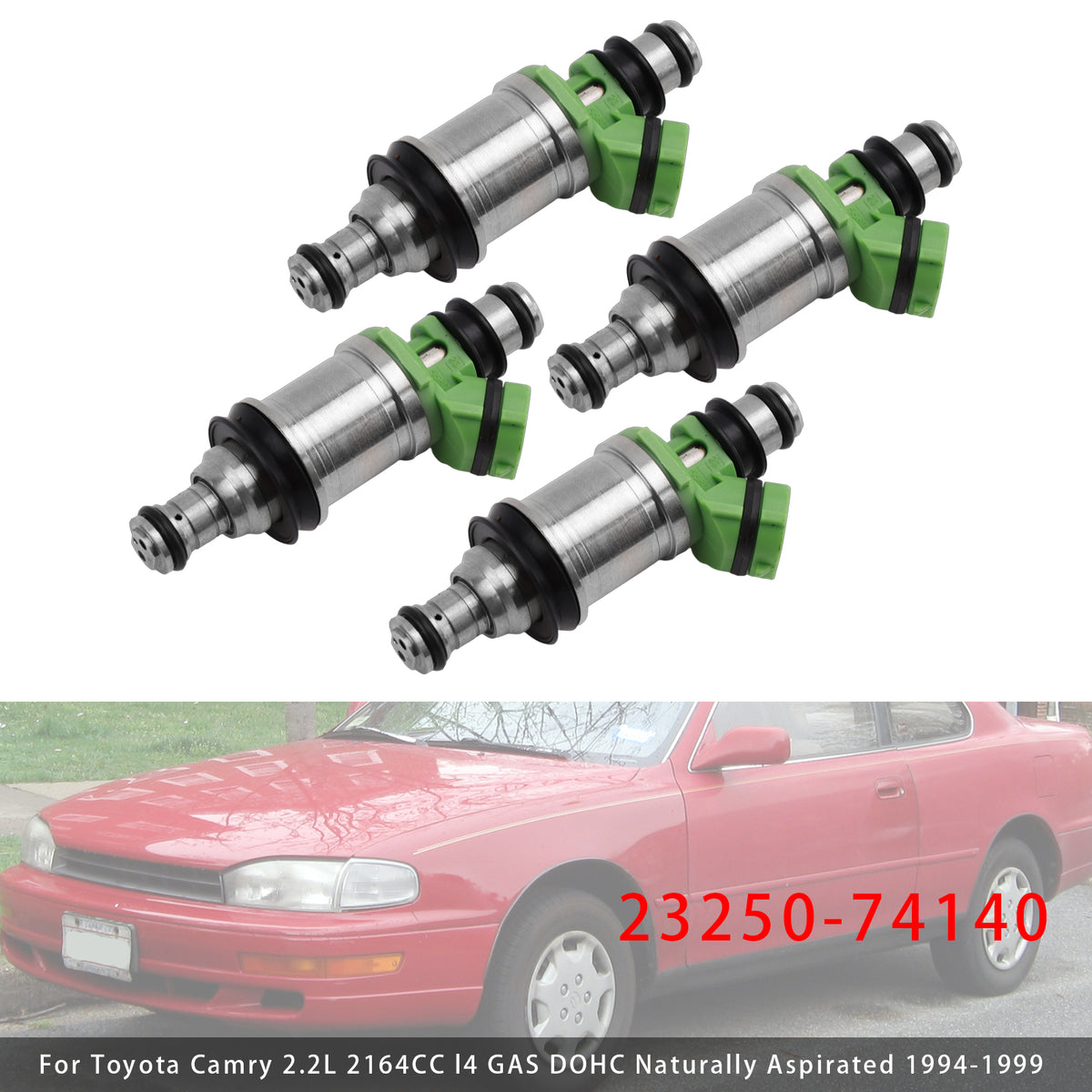Toyota Camry Celica Solara 2.2L RAV4 1994-2000 23250-74140 4PCS Fuel Injector