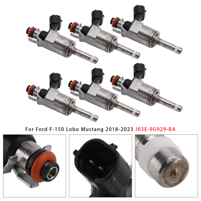 Ford F-150 Lobo Mustang 2018-2023 JR3E-9G929-BA 6PCS Fuel Injector