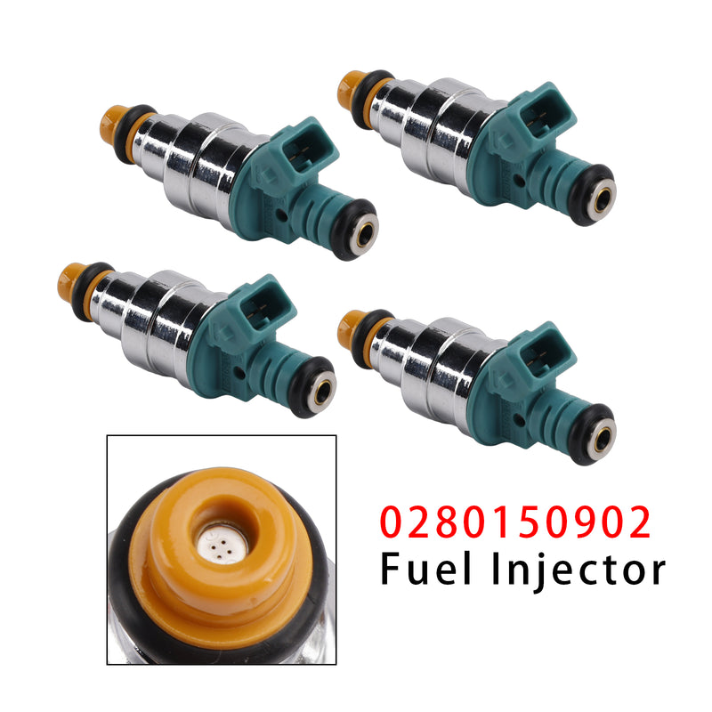 Volkswagen Golf Cabriolet Jetta Fox 1.8L I4 0280150902 4PCS Fuel Injector