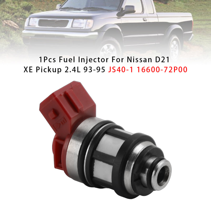 Nissan D21 XE Pickup 2.4L 1993-1995 JS40-1 16600-72P00 1PCS Fuel Injector