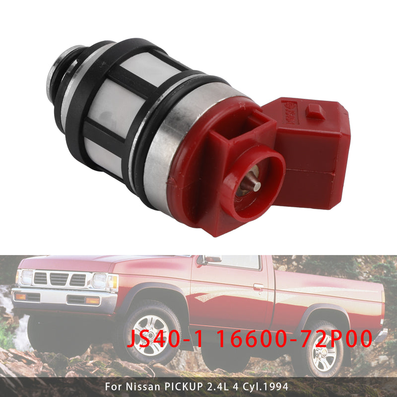 Nissan D21 XE Pickup 2.4L 1993-1995 JS40-1 16600-72P00 1PCS Fuel Injector