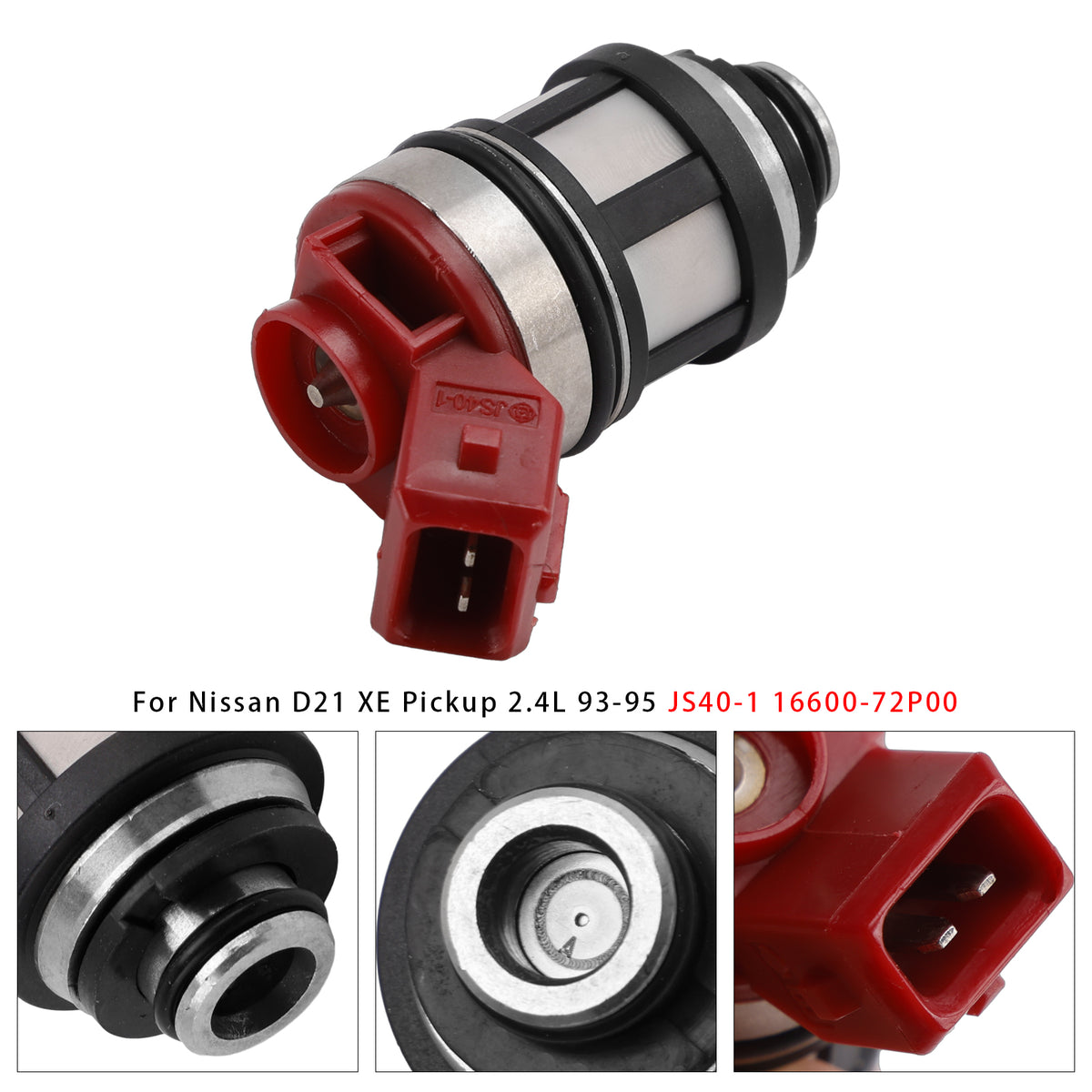 Nissan D21 XE Pickup 2.4L 1993-1995 JS40-1 16600-72P00 1PCS Fuel Injector